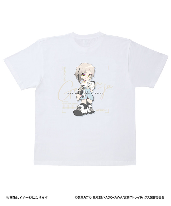 アニメ『文豪ストレイドッグス』 × ZOZOTOWN　Tシャツ（6種展開）：7,150円（税込）※画像は「中島敦」ver.