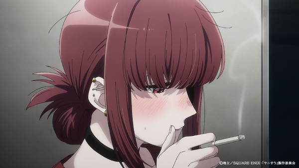 夏アニメ『スーパーの裏でヤニ吸うふたり』9本目（第9話）「スーパーの裏で触れるひとり」先行カット