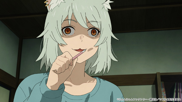 夏アニメ『ヤニねこ』第9話「ニャーの妹ちゃんはモテモテにゃ」場面カット