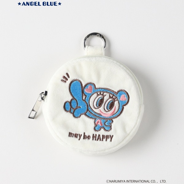 「ANGEL BLUE」×「Right-on」丸型ポーチ 2,490円（税込）