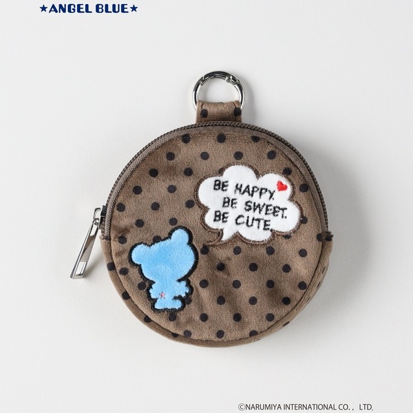 「ANGEL BLUE」×「Right-on」丸型ポーチ 2,490円（税込）