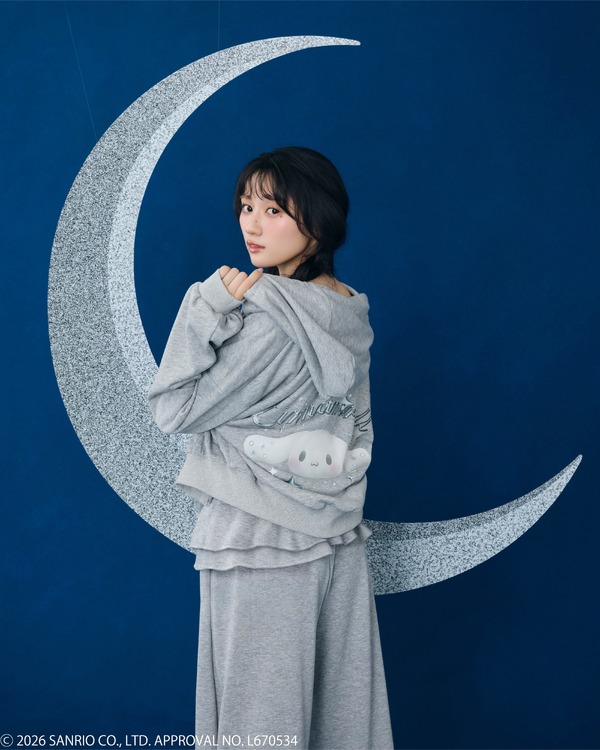 ラメスウェットパーカー、ラメスウェットロングパンツ