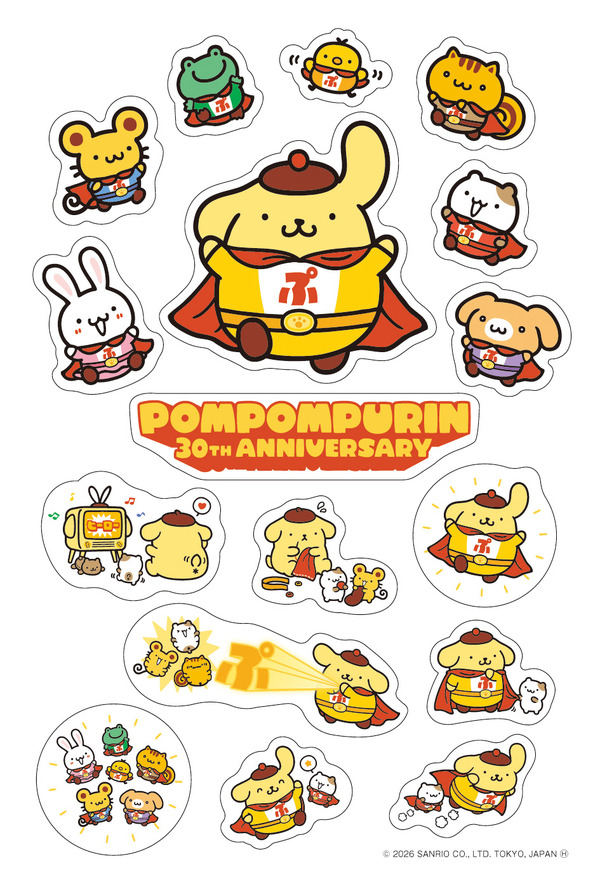 ポムポムプリン30周年 ポムポムヒーローマスコット