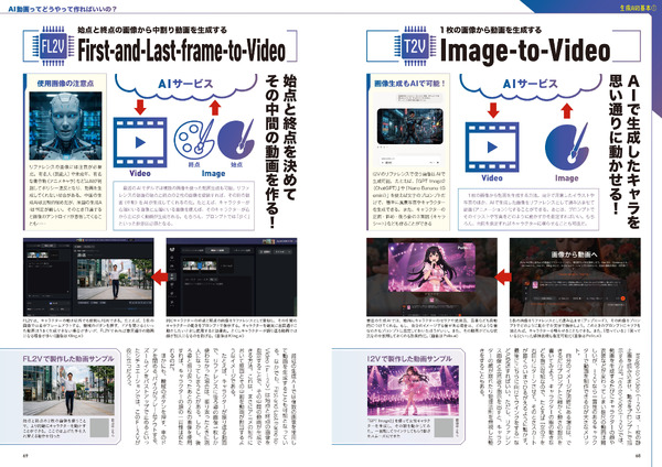 『AI動画最前線』　AI動画の現在と未来像　誌面