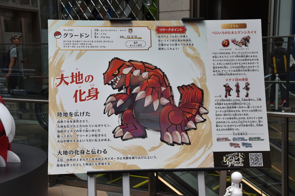 グラードンの立像