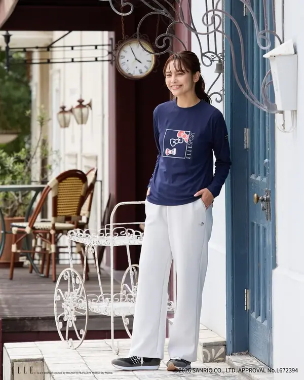 ハローキティ×ELLE SPORT プリントロンT
