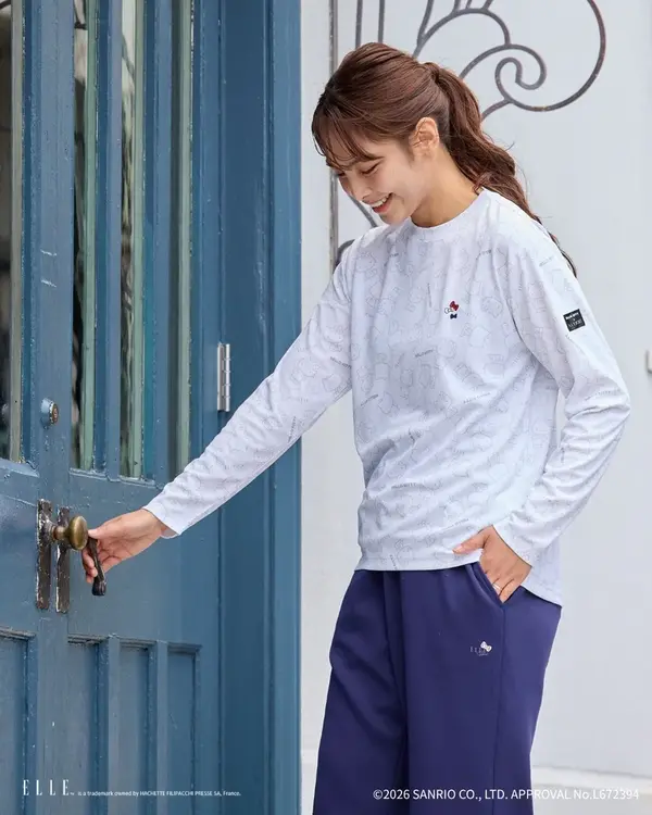 ハローキティ×ELLE SPORT ジャガード プルオーバー