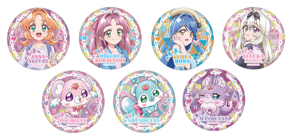 JR東海「推し旅」×『映画名探偵プリキュア！不思議な庭と2人の秘密』　オリジナル缶バッジ（イメージ）