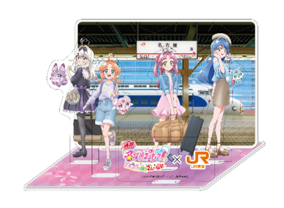 JR東海「推し旅」×『映画名探偵プリキュア！不思議な庭と2人の秘密』　オリジナルアクリルスタンド（イメージ）