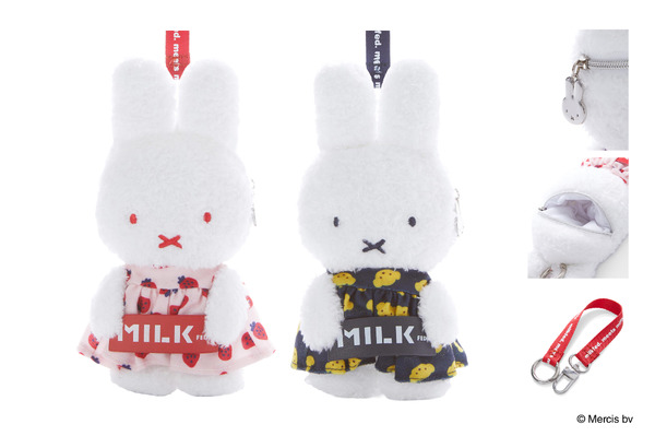 MILKFED. x MIFFY AND MELANIE KEYCHAIN POUCH