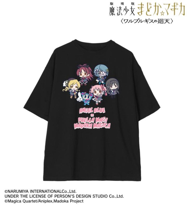 ANGEL BLUEコラボ ちびキャラ BIGシルエットTシャツ