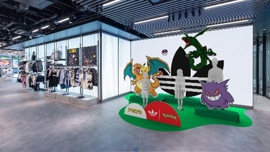 コレクションの世界観を表現した店舗装飾を展開