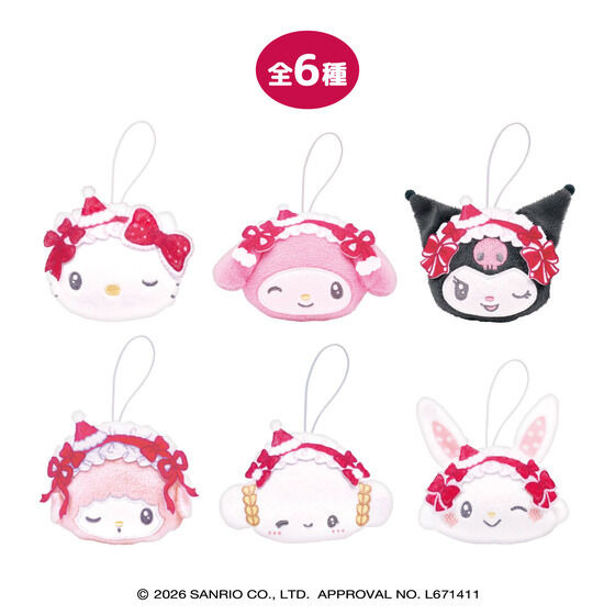 サンリオキャラクターズ ぬいストラップ HolidayLolita（6個入り）￥5,280(税込)