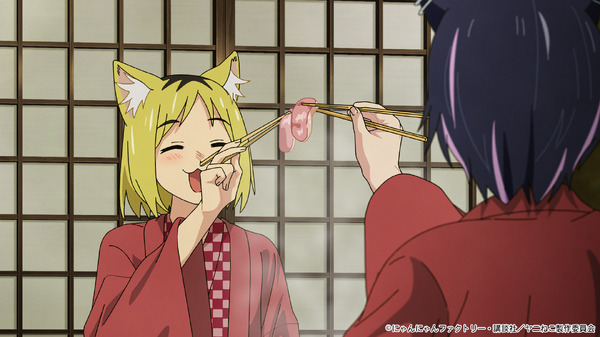 夏アニメ『ヤニねこ』第11話「ニャーたち in 京都にゃ」場面カット