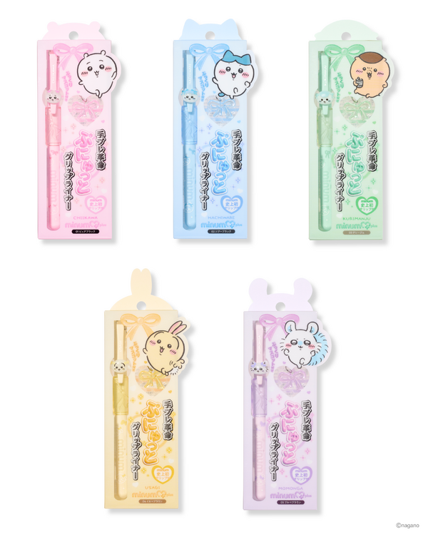 ミニュムチャーム付き ちいかわデザイン ぷにゅグリップライナー