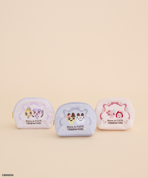 たまごっち 刺繍ラウンドポーチ