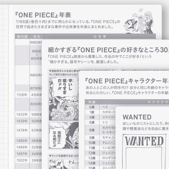 ほぼ日手帳「手帳本体オリジナル ONE PIECE」（A6/1日1ページ・特別版）