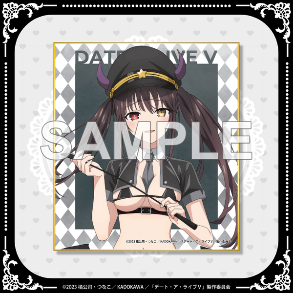 くじクリフ「TVアニメ『デート・ア・ライブV』オンラインくじ」　D賞：ミニ色紙（狂三-アップ）