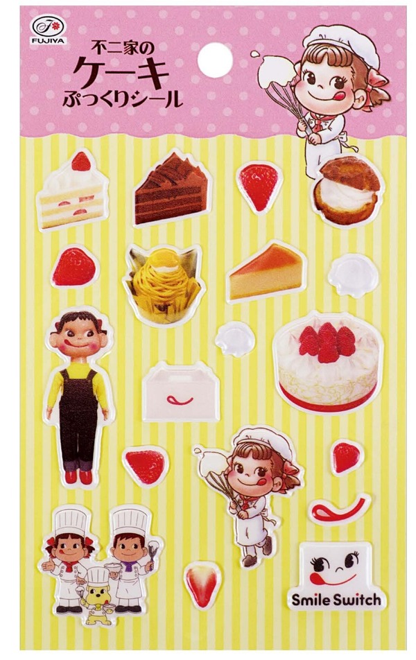 ペコフェス会場と不二家のお店を巡ってグッズをゲット！「不二家のケーキぷっくりシール」