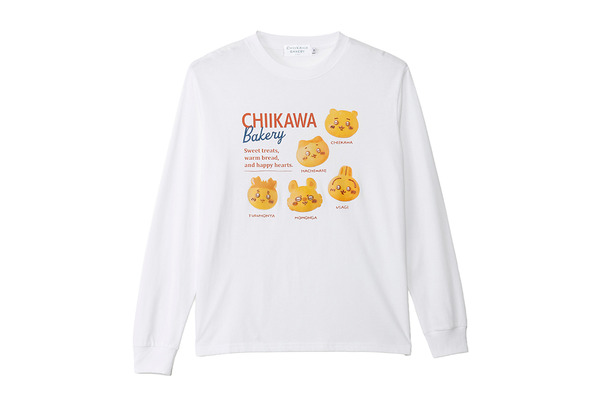 長袖Tシャツ　メニュー　ホワイト（M/L)