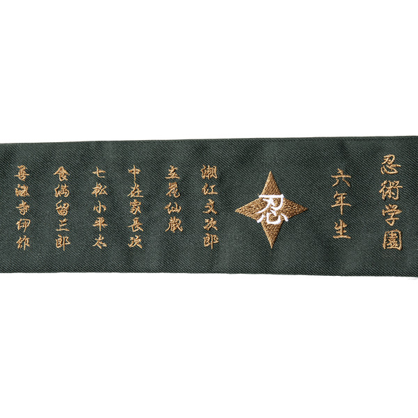 MAYLA「忍たま乱太郎 アイコニック スカート」　カラー：忍術学園 六年生（GR）　部分アップ