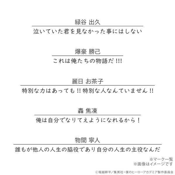 『ヒロアカ』10th Anniversary メッセージリング