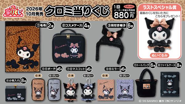 サンリオ　10月クロミ当りくじ