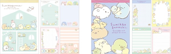 『すみっコぐらし』の新テーマ・すみっコなまいにち　「メモパッド」全2種