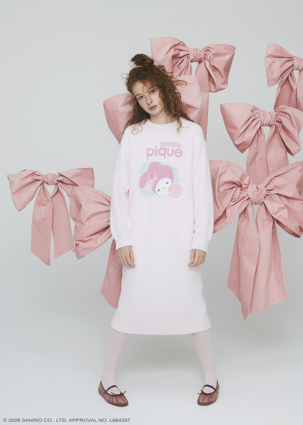 【gelato pique】ベビモコジャガードワンピース ￥10,780