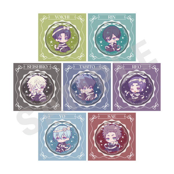 ミニキャラリボンシリーズ キラキラ缶バッジ