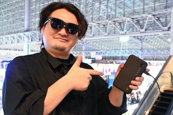 いつでもどこでもゲーム漬け。XRグラス「VITURE Pro 2」で、東京ゲームショウの待機時間中にも『鬼武者 Way of the Sword』に没頭！