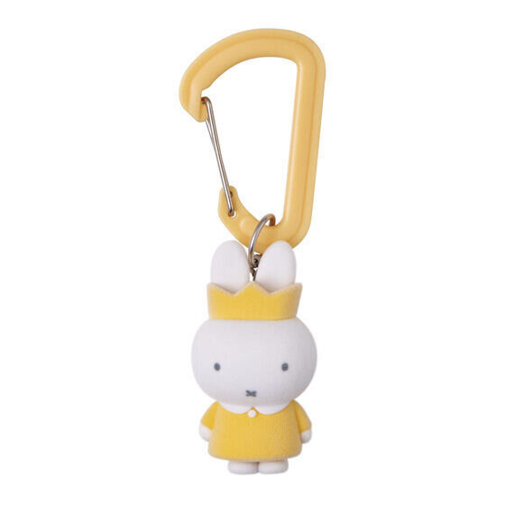 ふわふわフロッキー仕様！ガシャポン「miffy カラフルカラビナマスコット」に、王冠を付けたミッフィーなど全5種ラインナップ