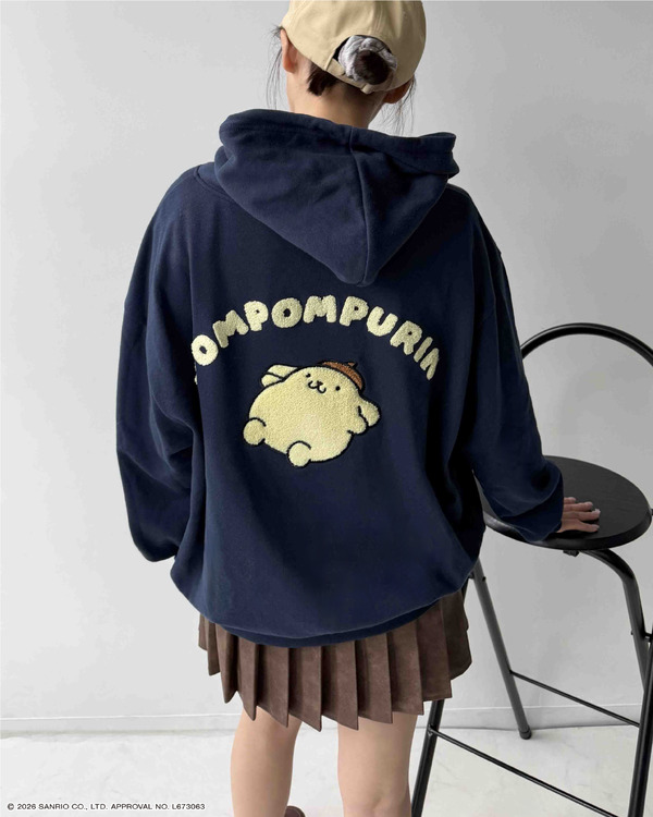 サンリオキャラクターズ Wzipスウェットパーカー