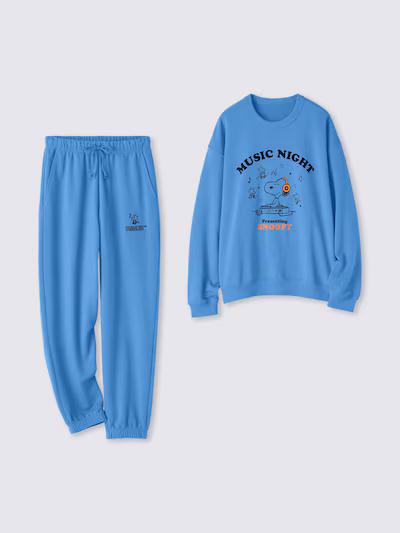 スウェットラウンジセット（長袖＆ロングパンツ）Peanuts
