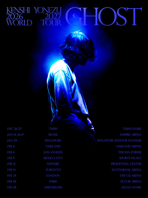 「KENSHI YONEZU 2026-2027 WORLD TOUR / GHOST」KV