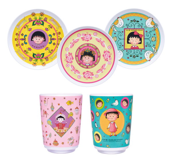Happyくじ『ちびまる子ちゃん』原作40周年　C賞：食器コレクション（選べる全5種）