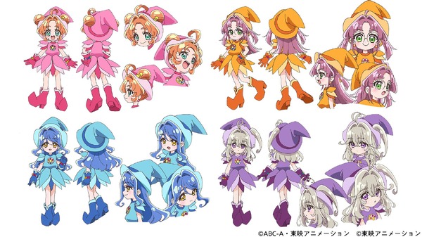 『名探偵プリキュア！』×『おジャ魔女どれみ』魔女見習いに仮装する設定イラスト