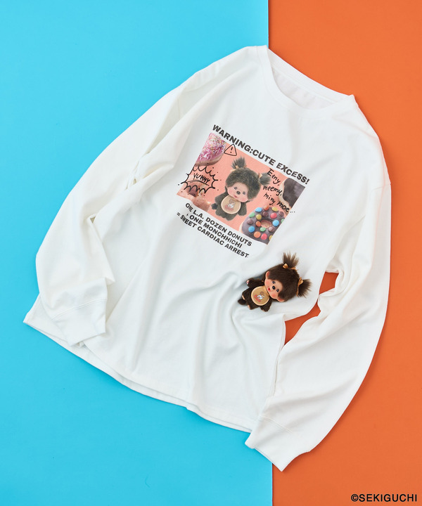 モンチッチ×ランディーズドーナツ プリントロンT ￥5,995
