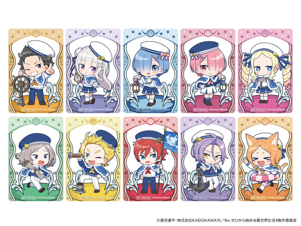 「Re:ゼロから始める異世界生活 × ラグーナテンボス」　園内周遊ラリー参加者特典「クリアカード」ランダム全10種