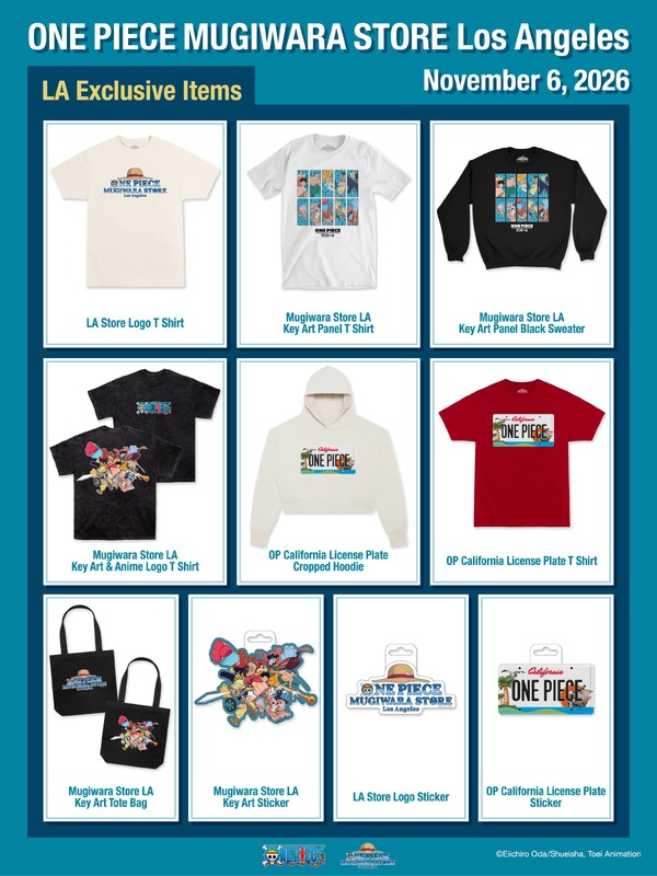 「ONE PIECE MUGIWARA STORE Los Angeles」商品一覧