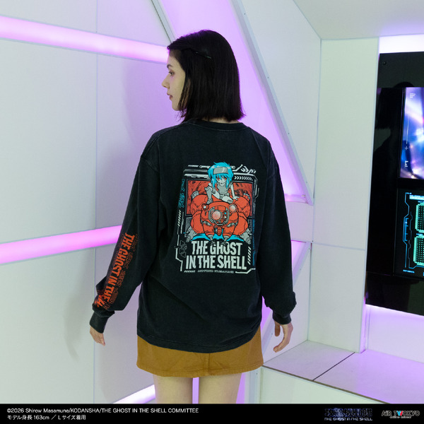 『攻殻機動隊 THE GHOST IN THE SHELL』サイバーグラフィックロングスリーブTシャツ 2（草第2弾キービジュアルデフォルメ）