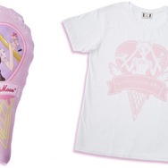 左）ミニクッション、 右）Tシャツ(C) T・P・T (C)Naoko Takeuchi (C) Gramme Co.