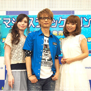 左からブリドカットセーラ恵美さん、浅沼晋太郎さん、井口裕香さん