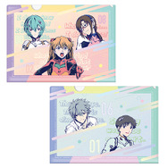 「EVANGELION CAFE&DINER」クリアファイルセット(2枚入り) A・B 各800円（C）カラー