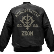 「ジオン軍 MA-1ジャケット BLACK」12,000円（税別）（C）創通・サンライズ