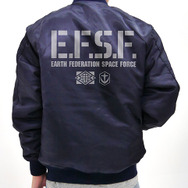 「地球連邦軍 MA-1ジャケット」12,000円（税別）（C）創通・サンライズ