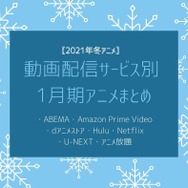 【2021年冬アニメ】動画配信サービス別 1月期アニメまとめ