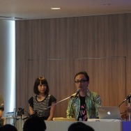 左から田中将賀さん、やなぎなぎさん、多田彰文さん、新海誠監督