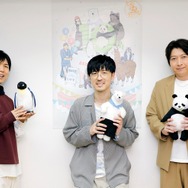 （左から）神谷浩史、櫻井孝宏、小野大輔（C）ヒガアロハ／しろくまカフェ製作委員会 2012