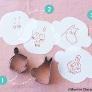 「ムーミン カフェレシピ BOOK」抜き型＆ステンシル6点セット（C）Moomin Characters